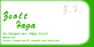 zsolt haga business card